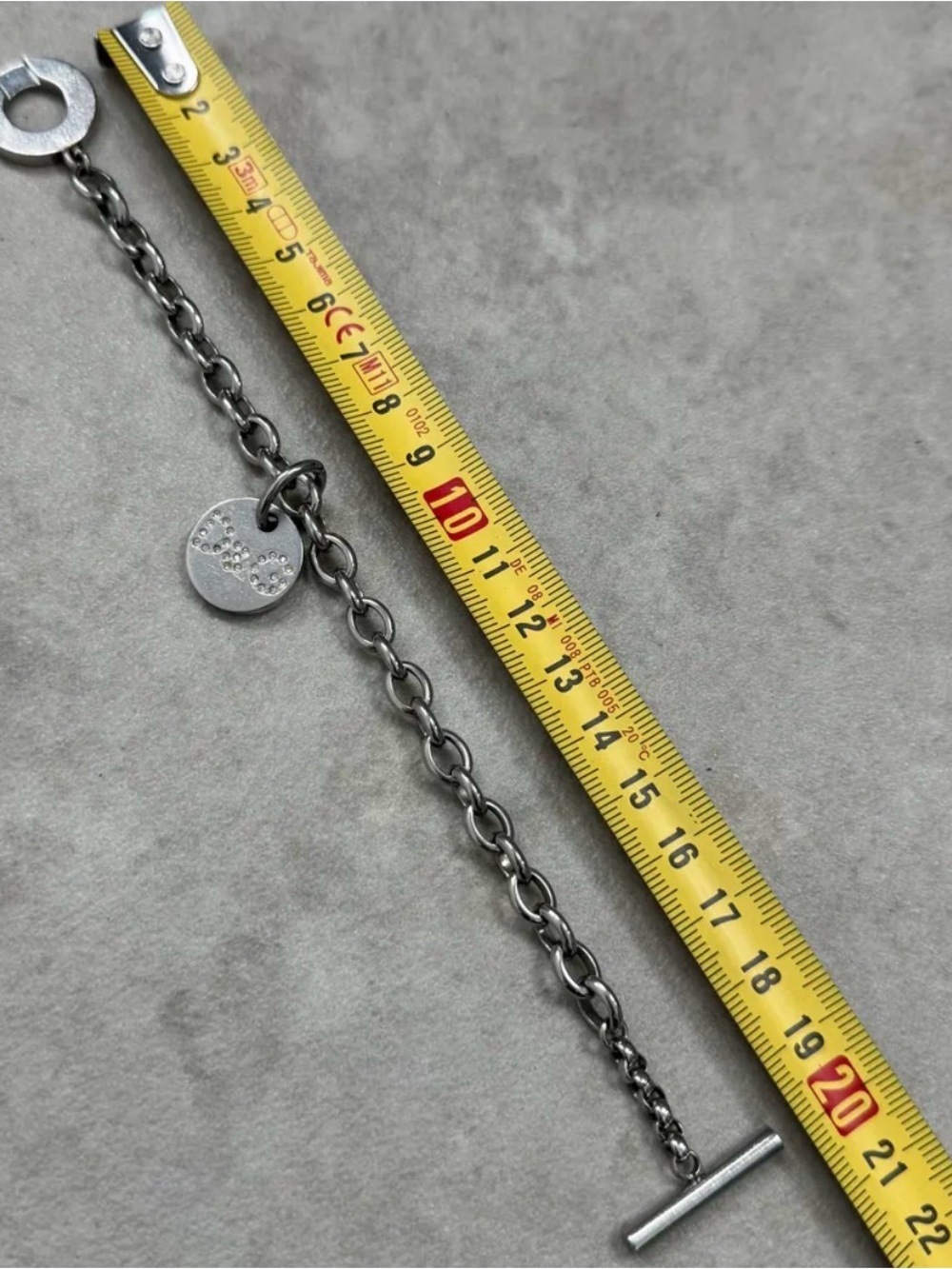 Dolce & Gabbana Grey Metal Anchor Chain Bracelet - Picture 3 of 3